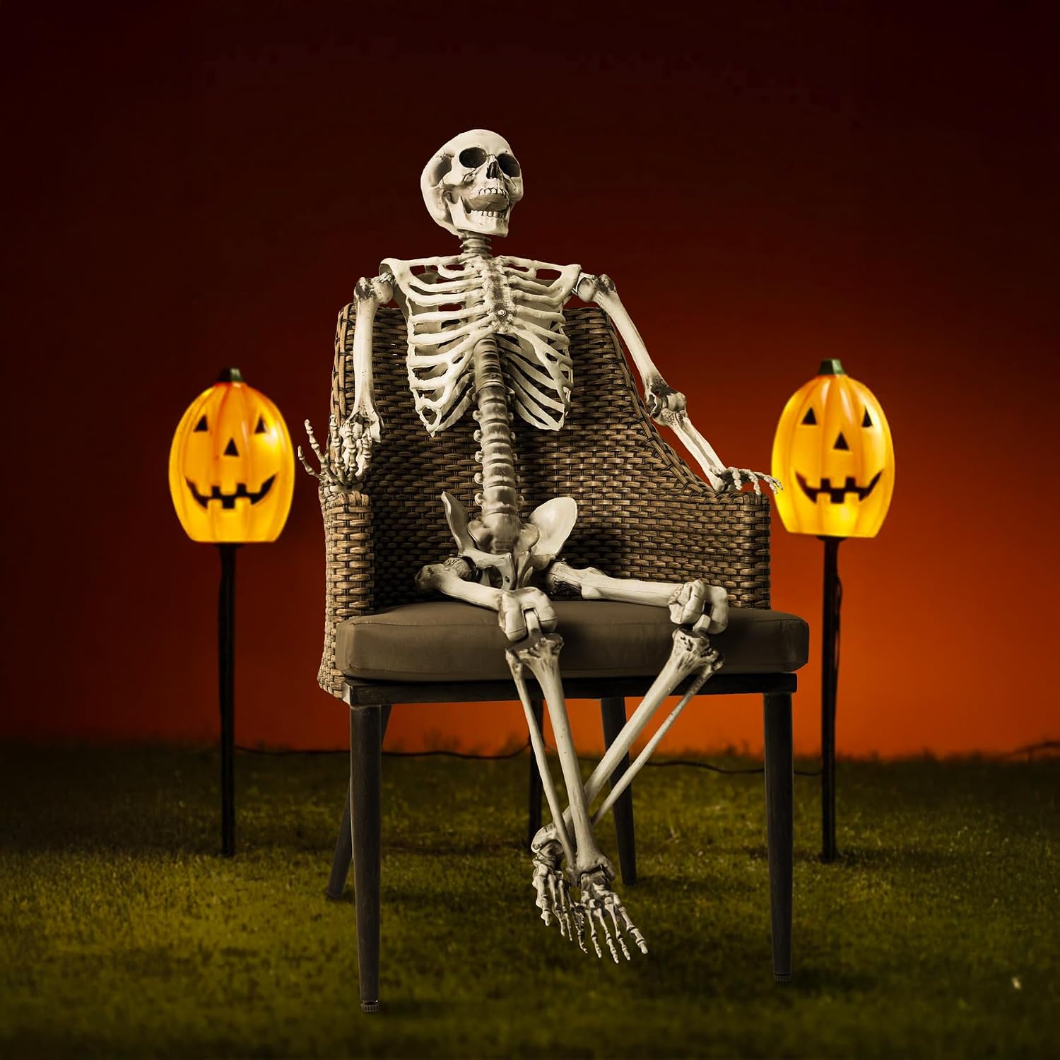 Thumbnail 2 de Life-size Skeleton 165cm Halloween prop