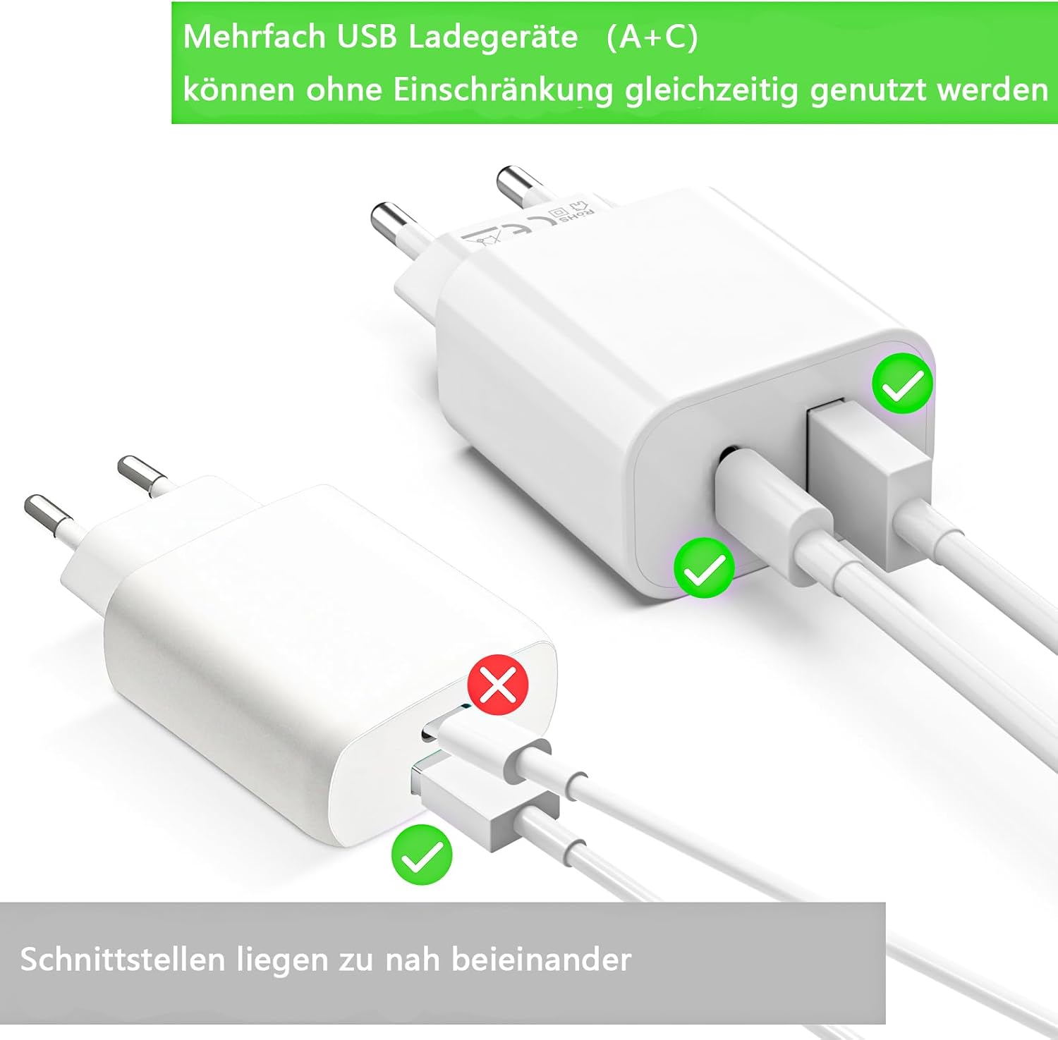 Thumbnail 6 de USB C Ladegerät 25W 2er Pack – 2 in 1 USB Adapter