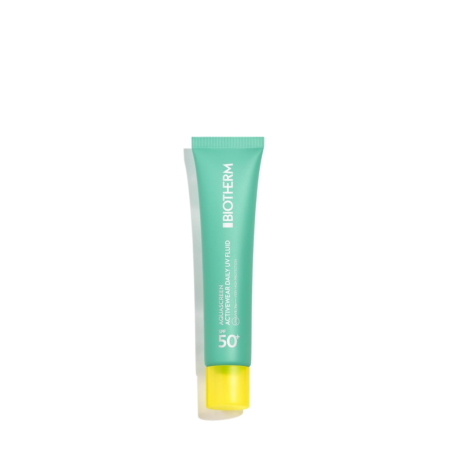 Detalle de Biotherm Aquascreen Activewear Daily UV Fluid SPF50+ – leichter Sonnenschutz fürs Gesicht mit Feuchtigkeitspflege