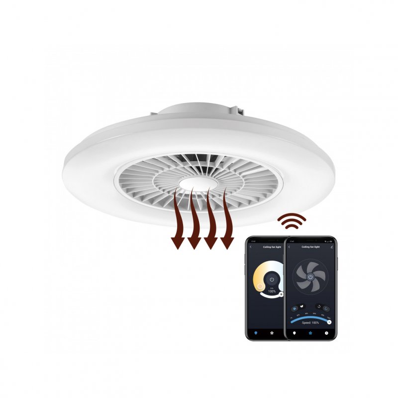 Detalle de Muvit iO Lámpara techo WIFI 600x170mm blanco