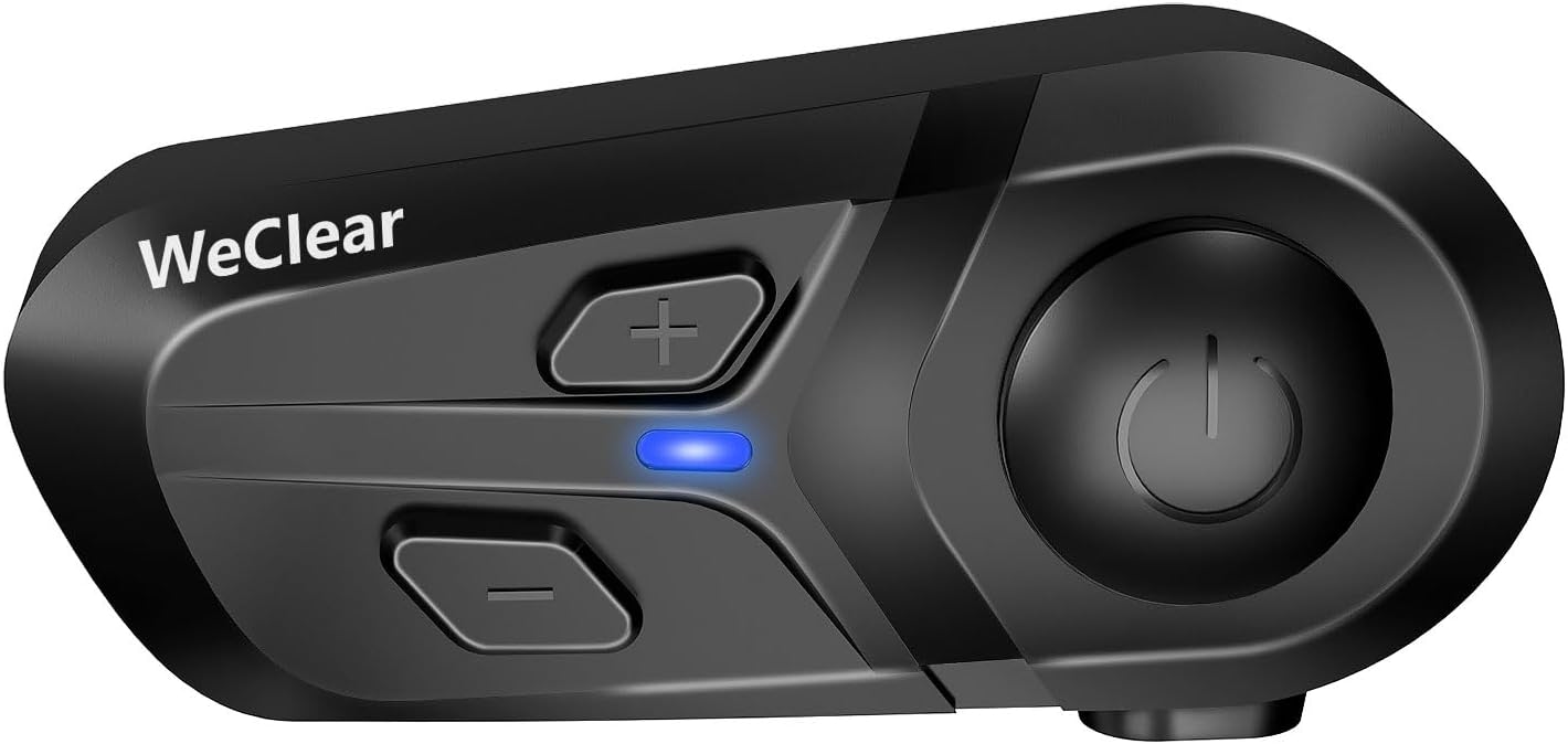 Detalle de WeClear L1 Motorradhelm Headset (Bluetooth 5.3) ohne Intercom, 40-mm HiFi-Lautsprecher, IP67
