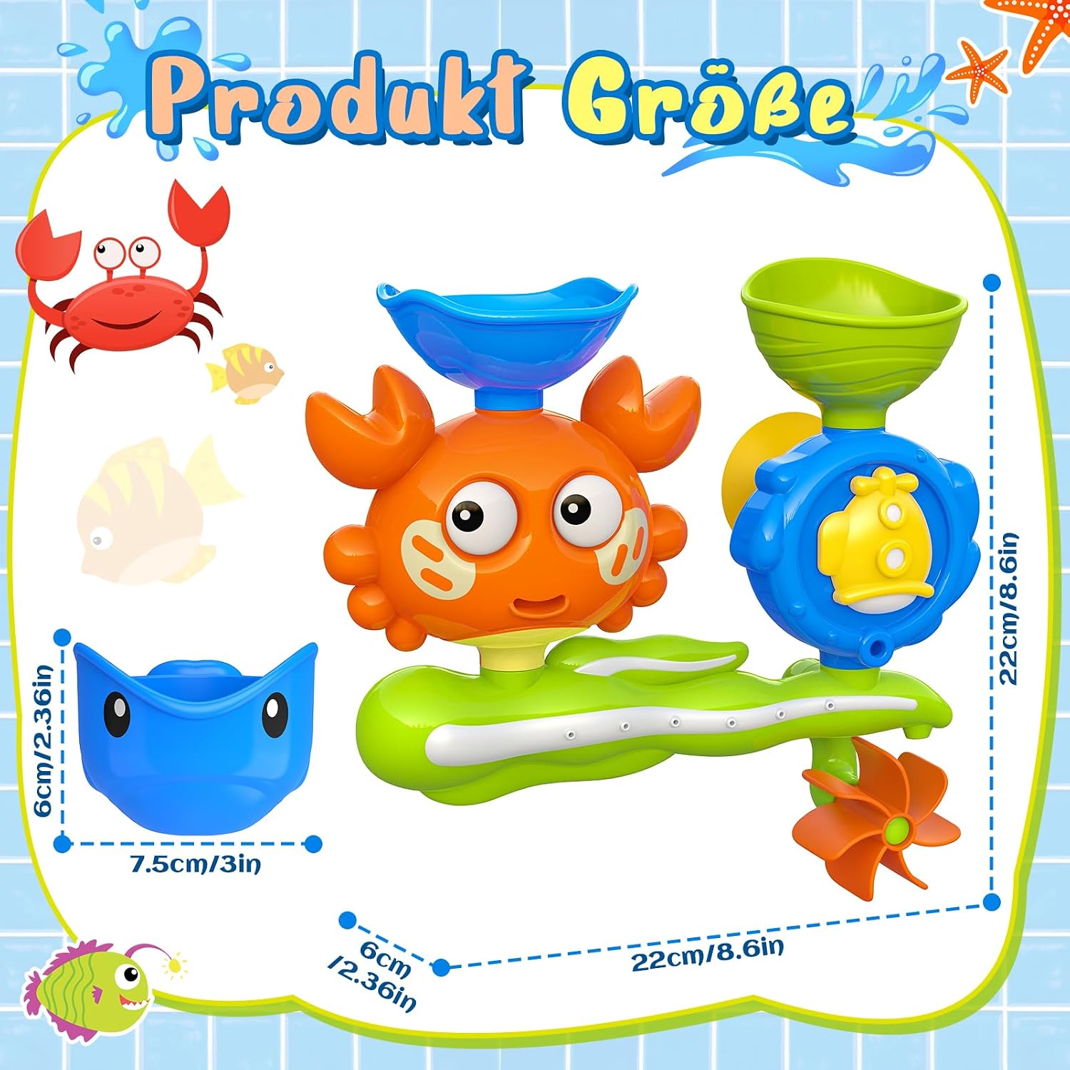 Thumbnail 5 de Bath Toys for Kids: Monkey-Skies Bath Toy with Suction Cup for Safe, Educational Bath Time