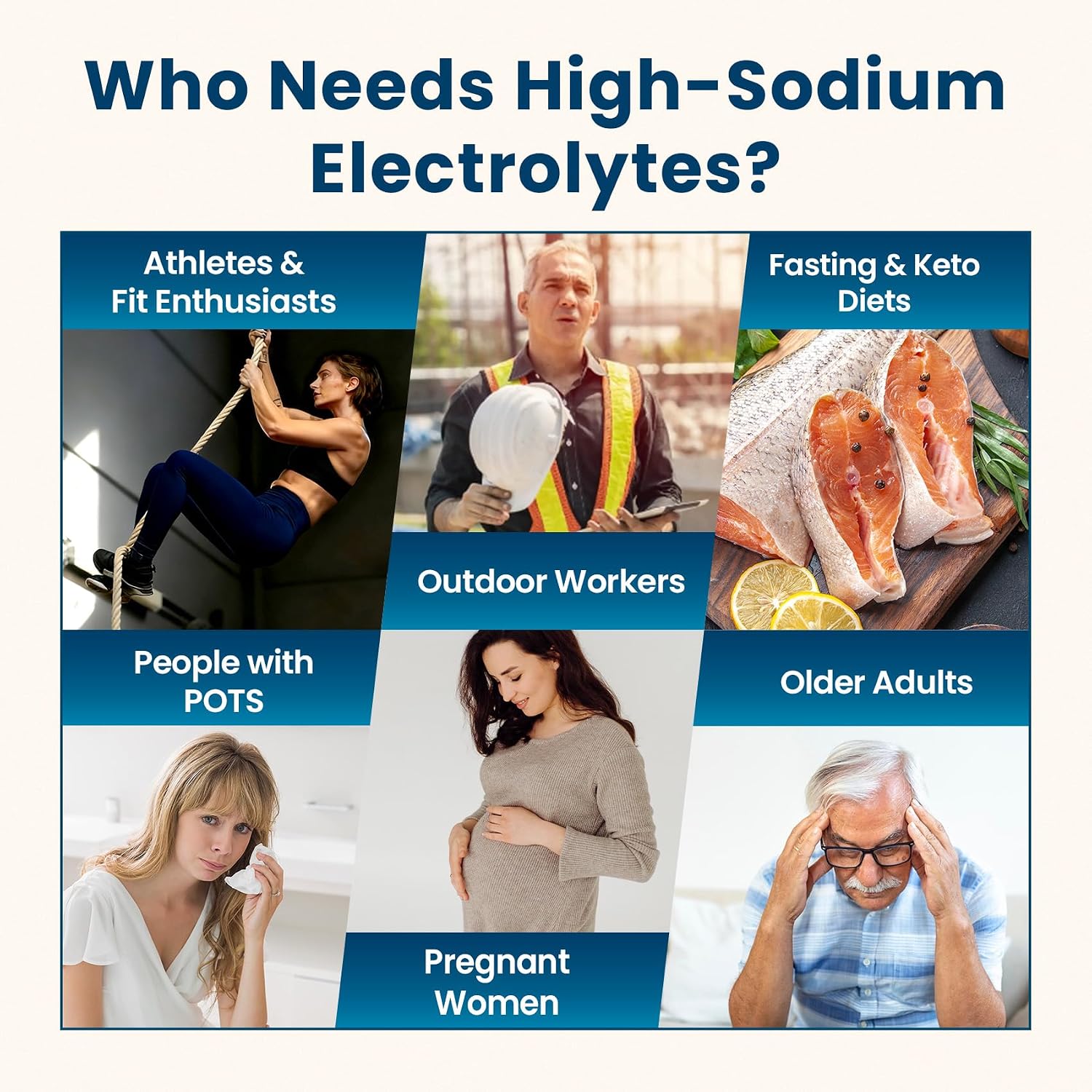Detalle 2 de Venture Pal High Sodium Sugar-Free Electrolyte Powder, 30 Single-Serve Sticks