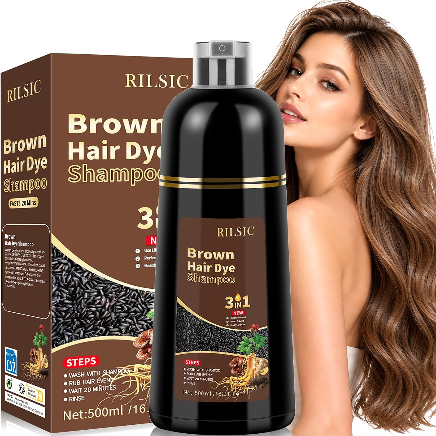 Thumbnail 6 de Haarfarbe 500ml Hair Dye Shampoo 3in1
