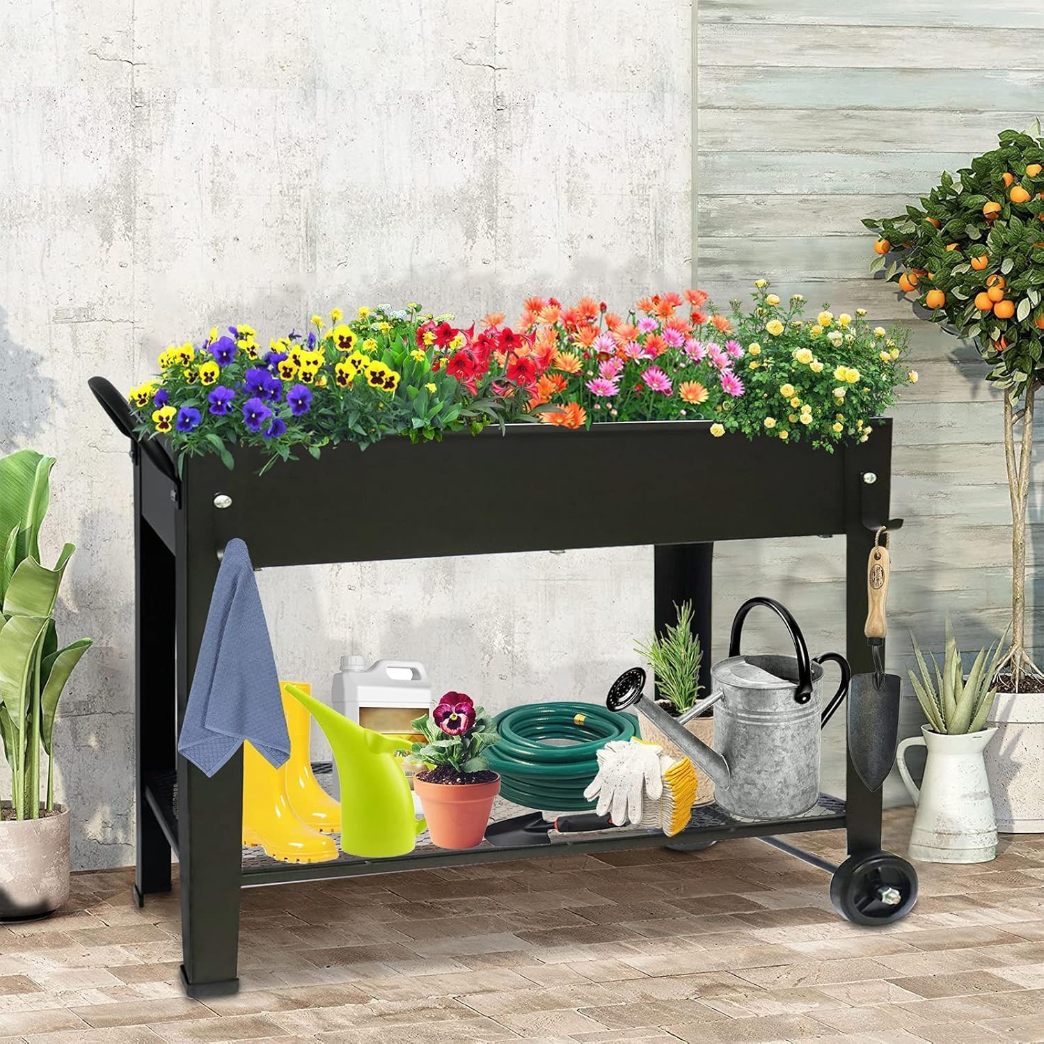 Thumbnail 5 de Raised Garden Bed 101x28x80 cm