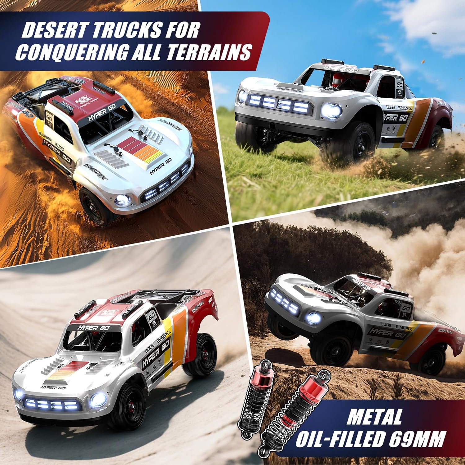 Thumbnail 4 de MJX Hyper GO 14211 1/14 Brushless 4x4 RC Truck