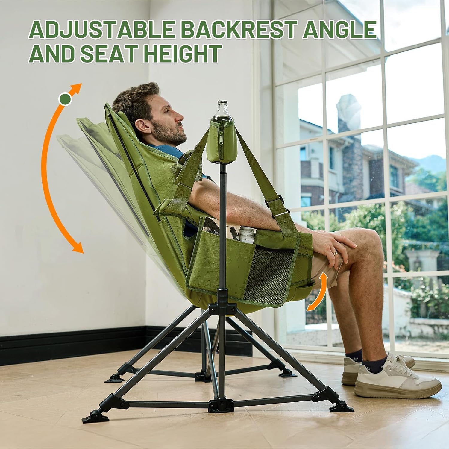 Thumbnail 4 de TIMBER RIDGE Hammock Camping Chair: Oversized, Adjustable Back & Seat for Outdoor Relaxation