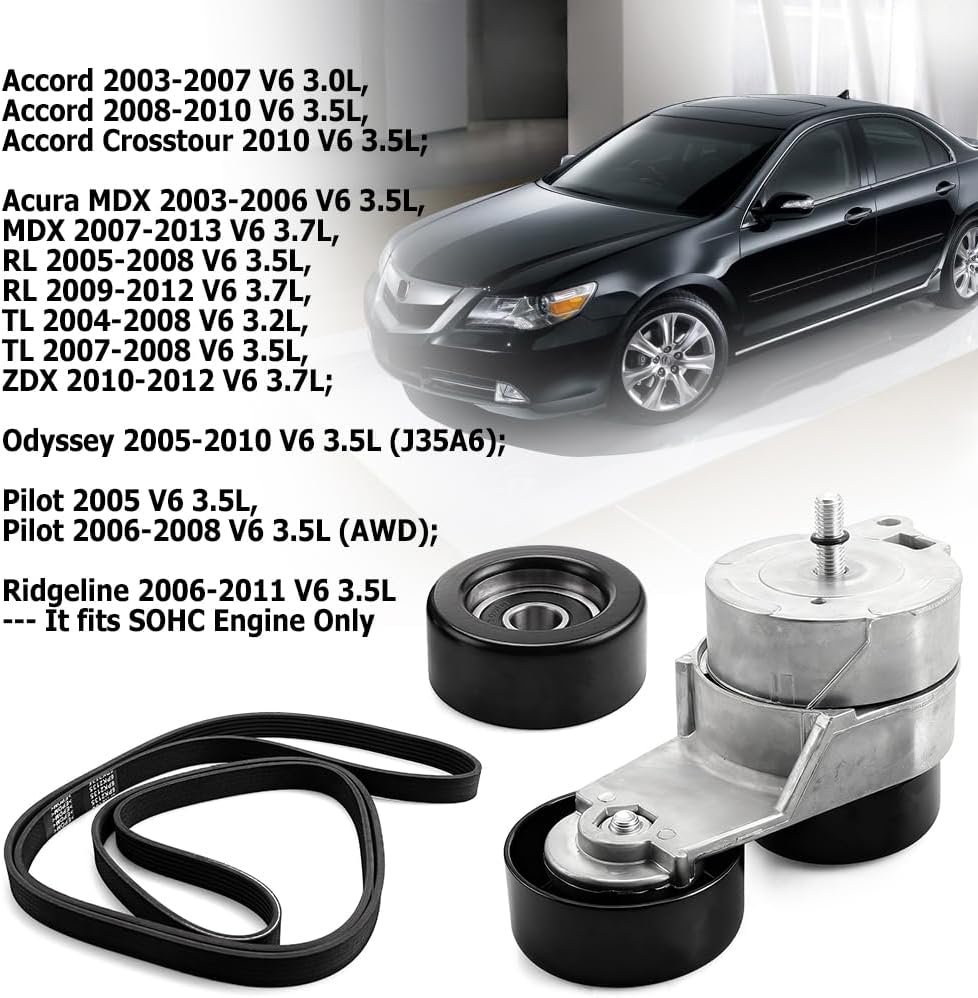 Detalle 2 de BIHEE Drive Belt Tensioner Kit 3-Piece