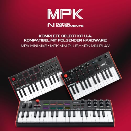 Detalle de Akai Professional MPK Mini MK3 – USB-MIDI-Controller mit 25 Minikarten-Tasten, Arpeggiator, Pads und NKS-Unterstützung