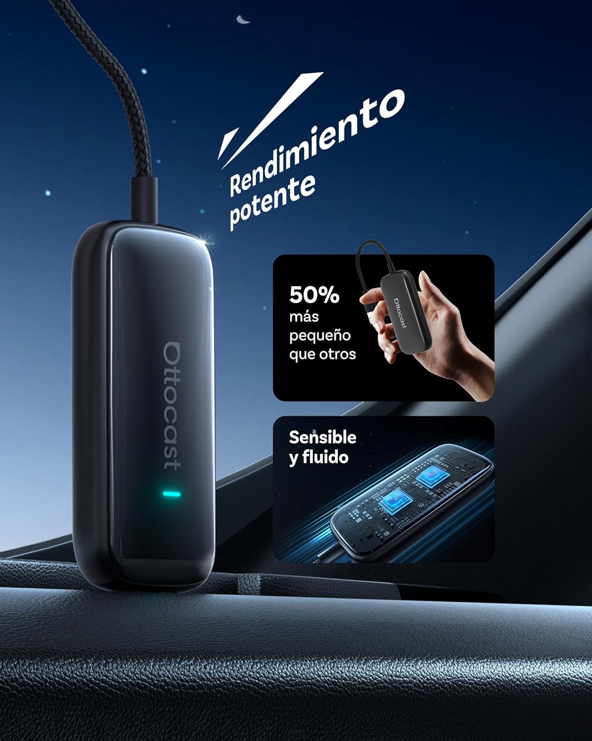 Thumbnail 4 de OTTOCAST Play2video Ultra 2026 adaptador CarPlay inalámbrico