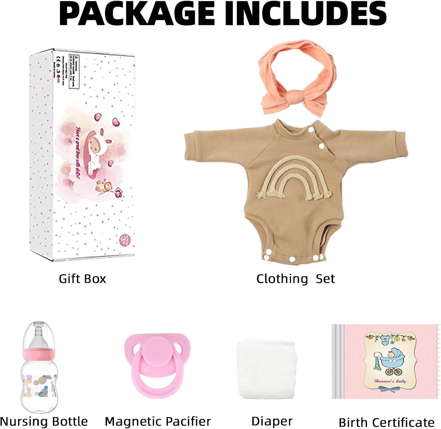Thumbnail 5 de KSBD Lifelike Reborn Baby Doll 20-inch