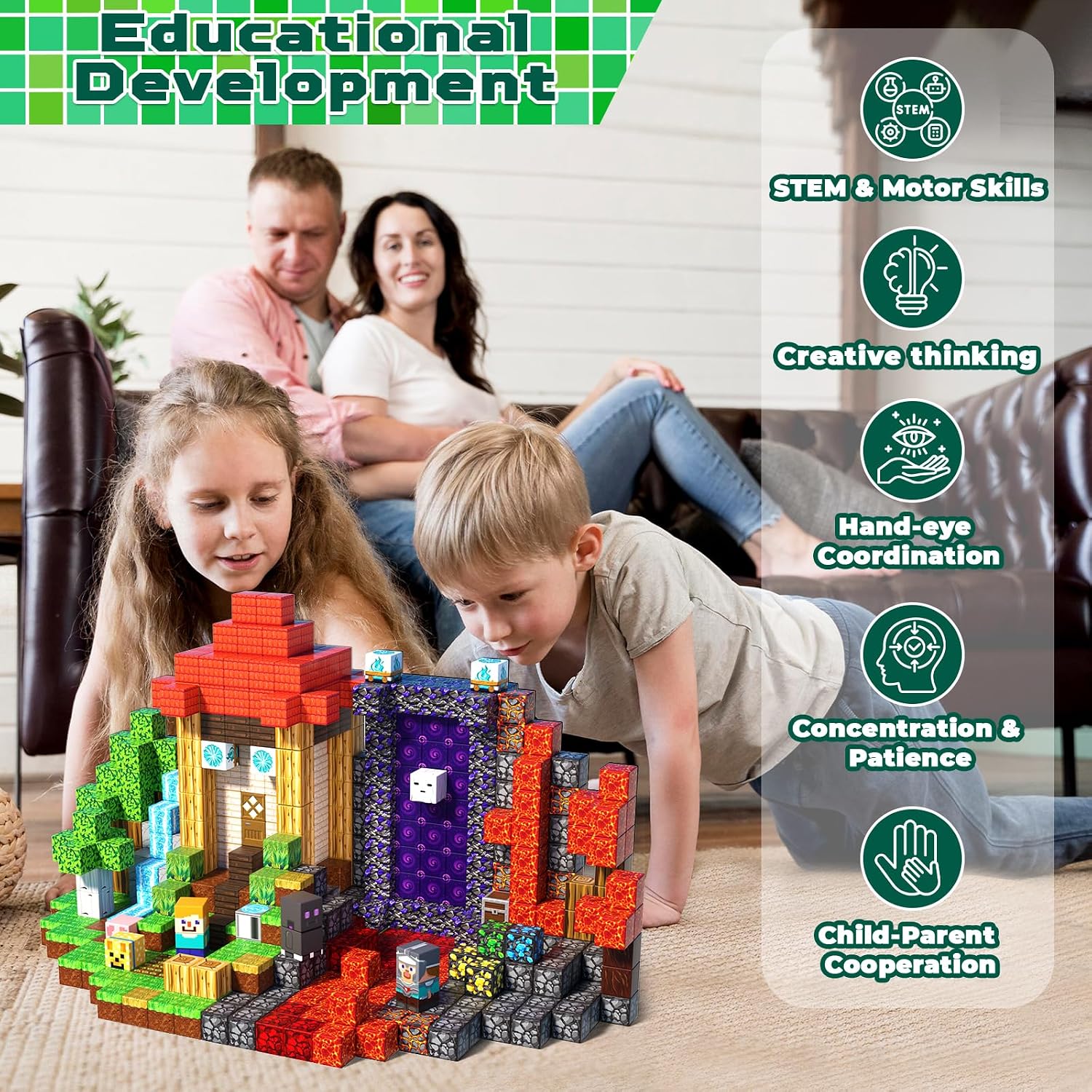 Thumbnail 6 de ToyUnited Magnetic Building Blocks 150PCS STEM set 🧩