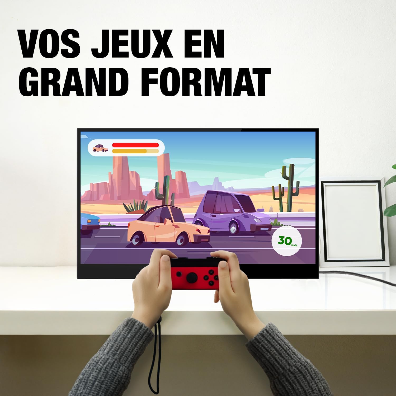 Detalle de LOGICOM Nomad Touch 15.6-inch portable touchscreen monitor, Full HD IPS