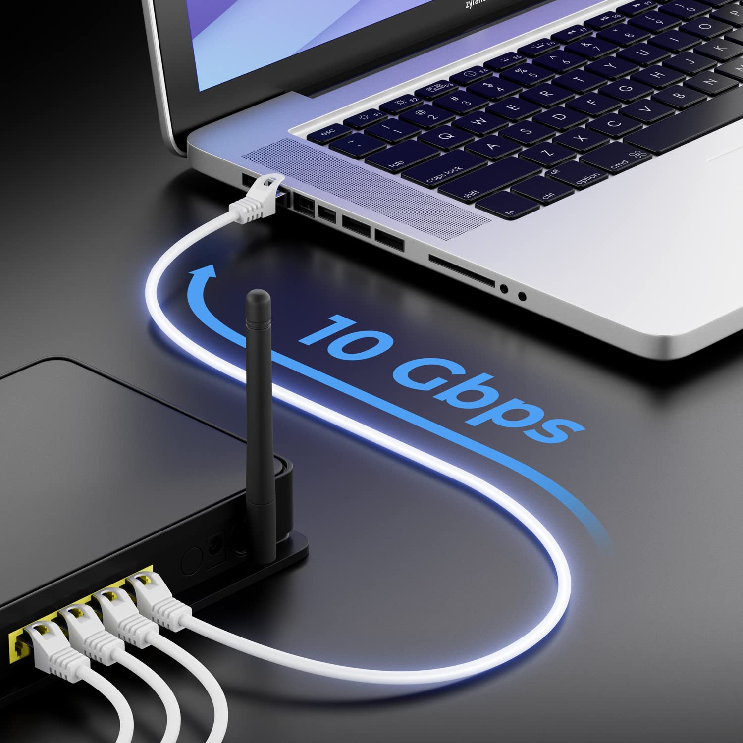 Thumbnail 5 de deleyCON 15m CAT7 Netzwerkkabel – 10 Gigabit, S/FTP PiMF Schirmung, Kupfer, RJ45 Patchkabel, Weiß