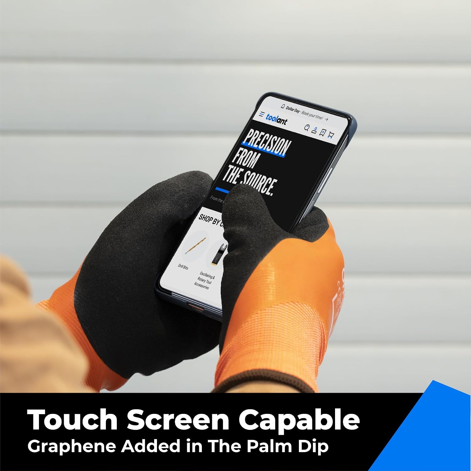 Thumbnail 4 de Waterproof Winter Work Gloves touchscreen 1 pair