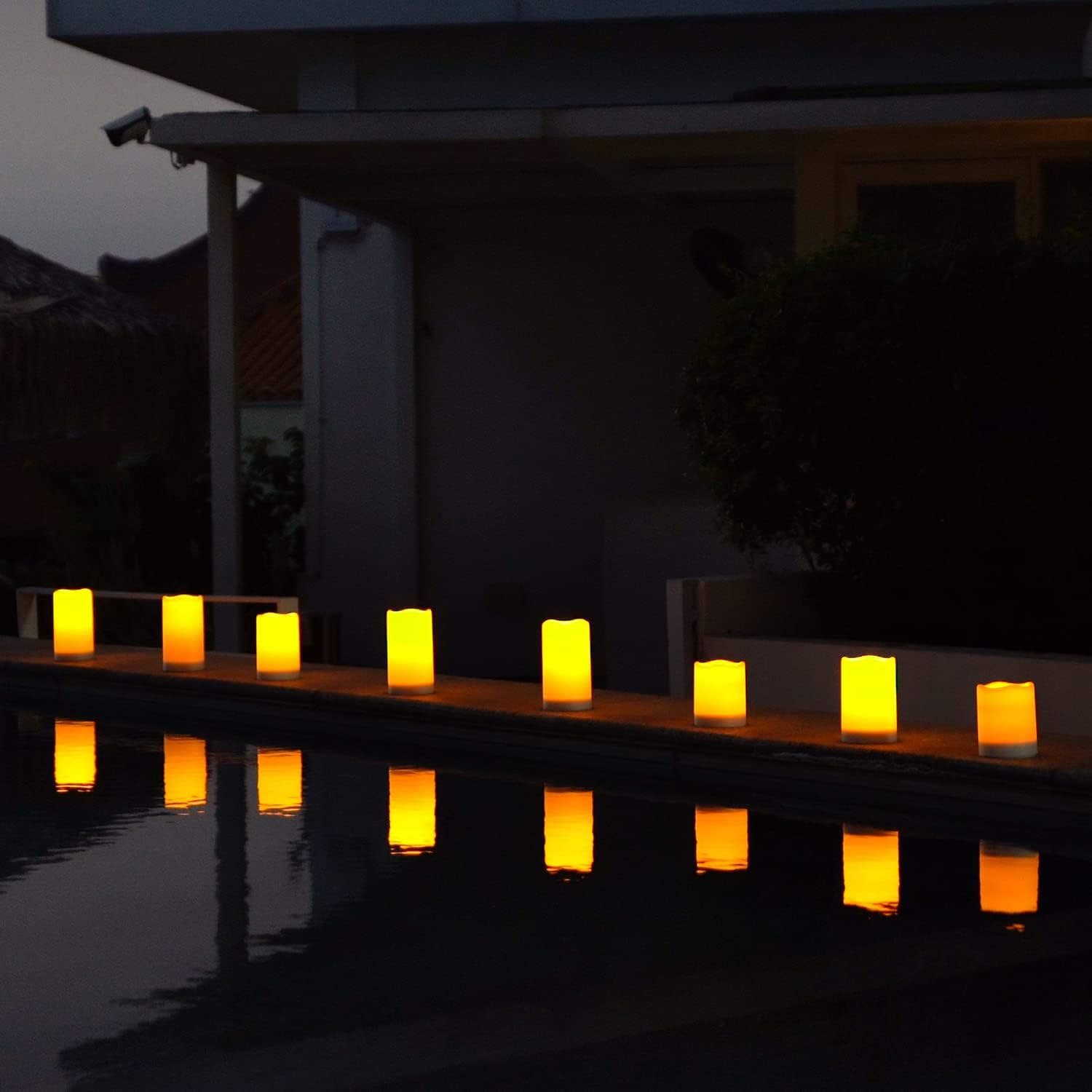 Detalle 2 de Solar-Flammenlose Kerzen 3er-Set