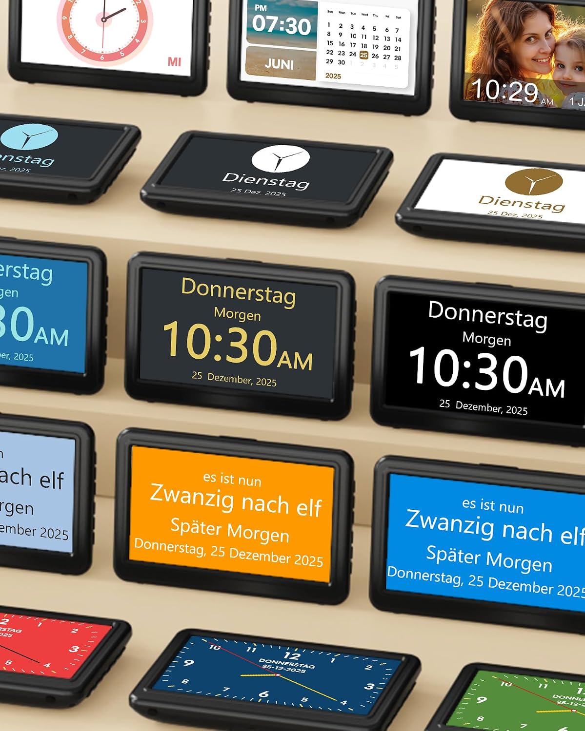 Thumbnail 5 de Roxicosly Digitaler Kalender 7 Zoll 📅