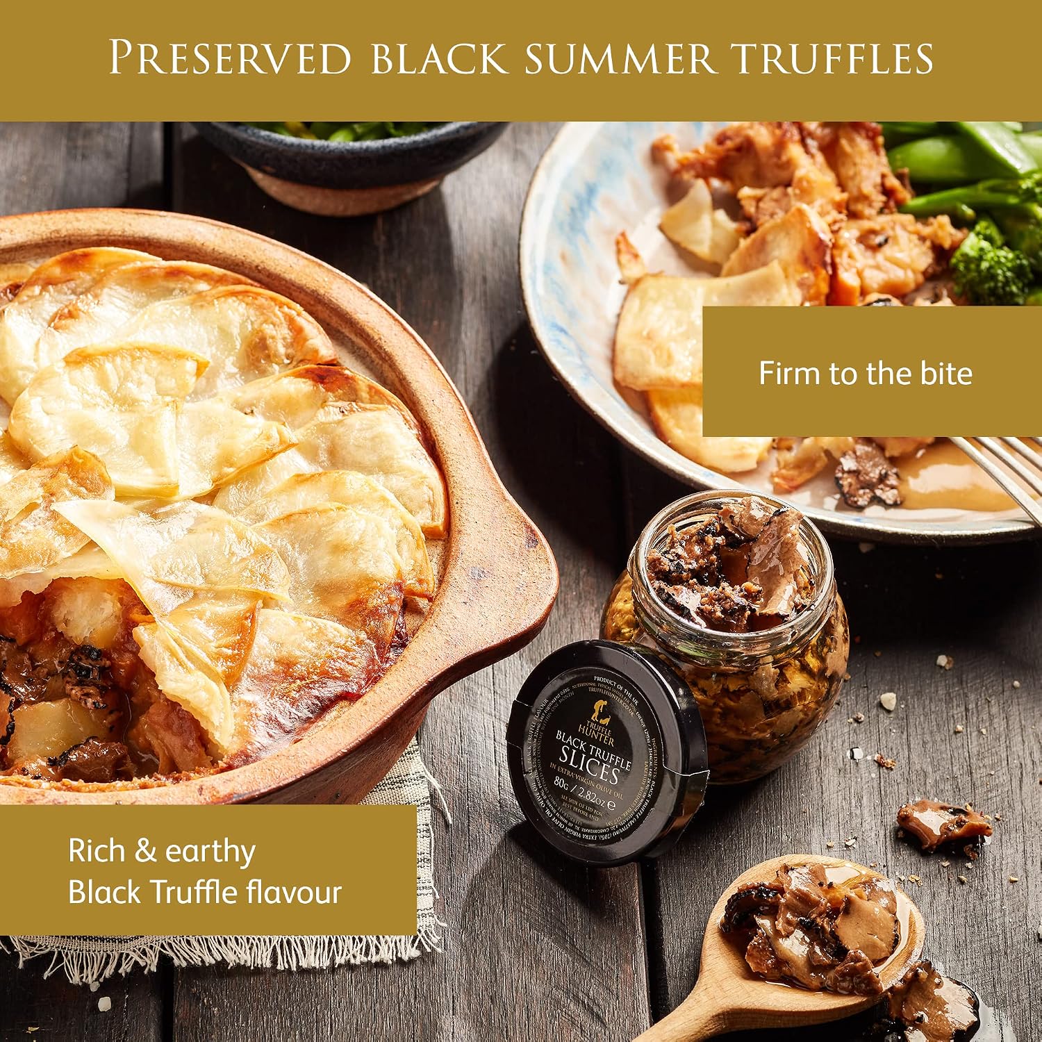 Detalle 2 de TruffleHunter Black Truffle Slices in Extra Virgin Olive Oil, 2.82 oz