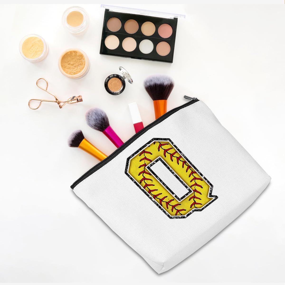 Detalle de Softball Makeup Bag, Letter Q