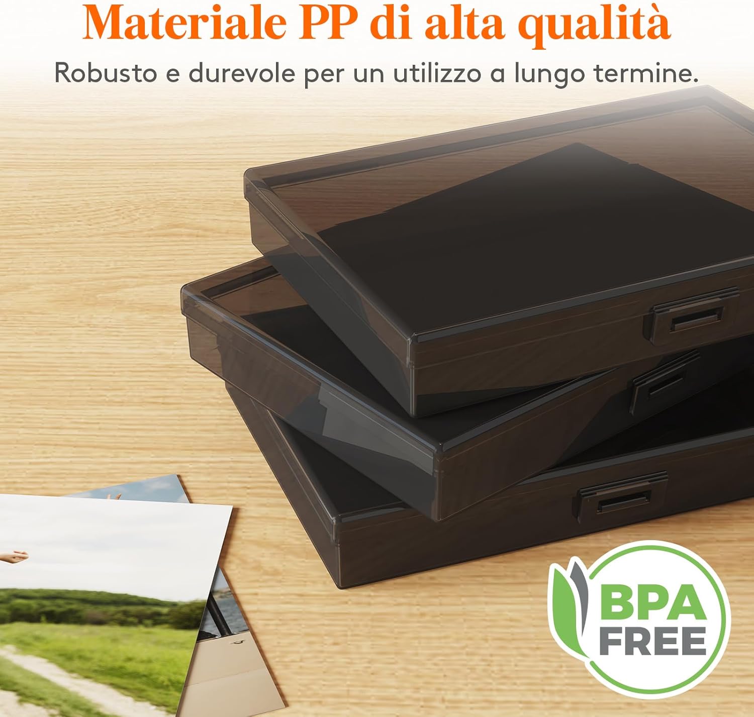 Thumbnail 3 de Lifewit Scatola Portafoto 10 x 15 cm, 4R 18 Scomparti: organizzazione affidabile per foto e minioggetti