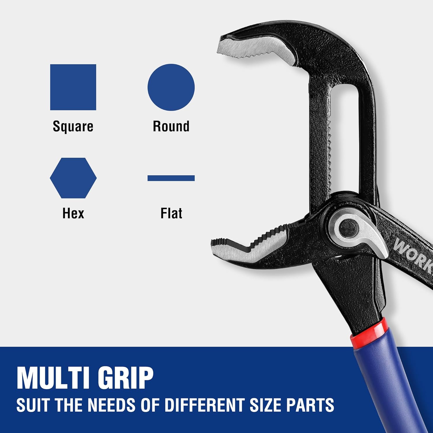 Thumbnail 4 de WORKPRO Water Pump Pliers 200mm set