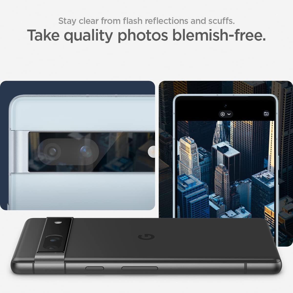 Thumbnail 3 de Spigen Glas.tR EZ Fit pour Google Pixel 7a : protection caméra arrière en verre trempé (2 pièces)