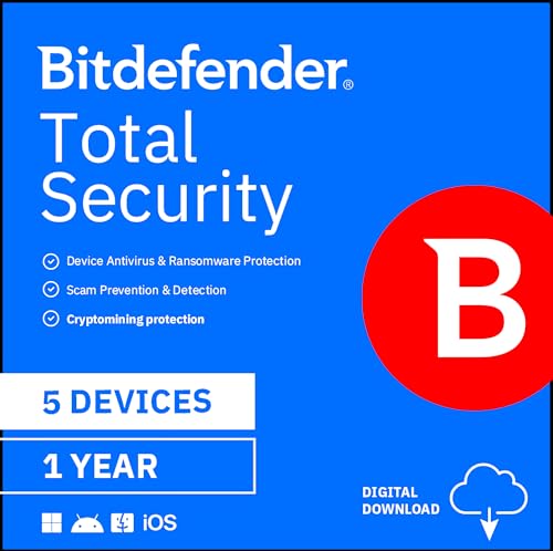 Detalle de Bitdefender Total Security - 5 Devices, 1 Year (Activation Code by Email)