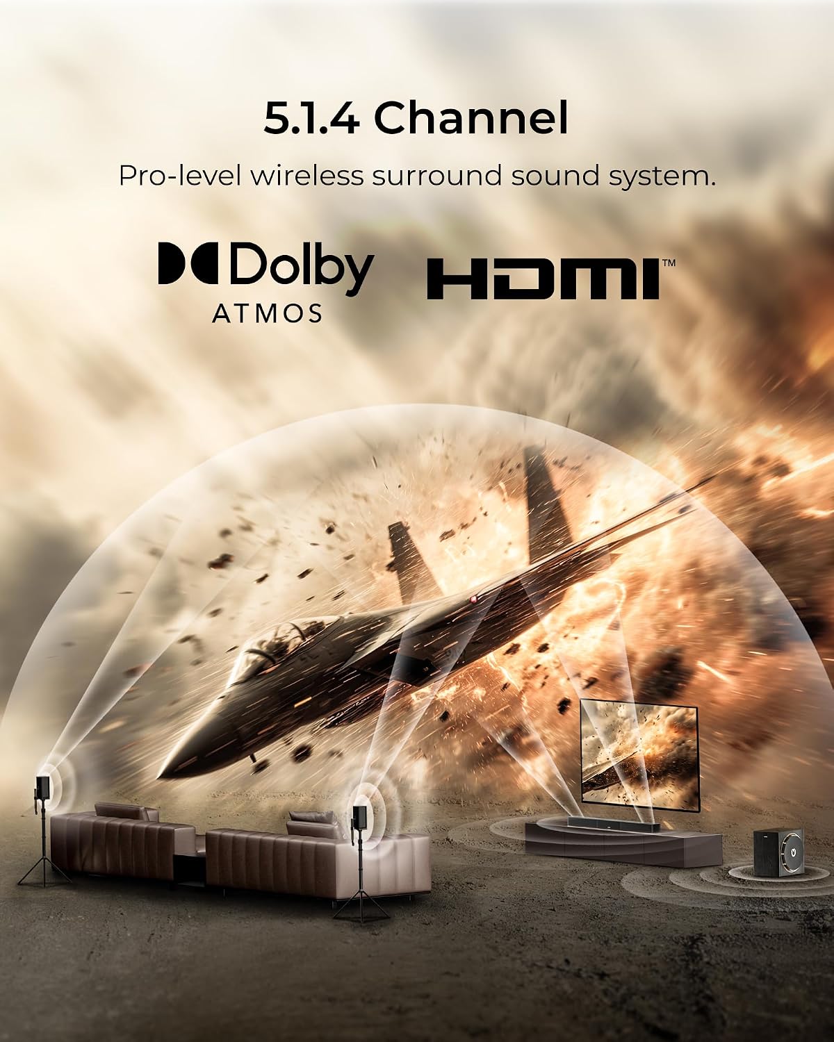 Thumbnail 1 de ULTIMEA Skywave X50 5.1.4ch Wireless Surround