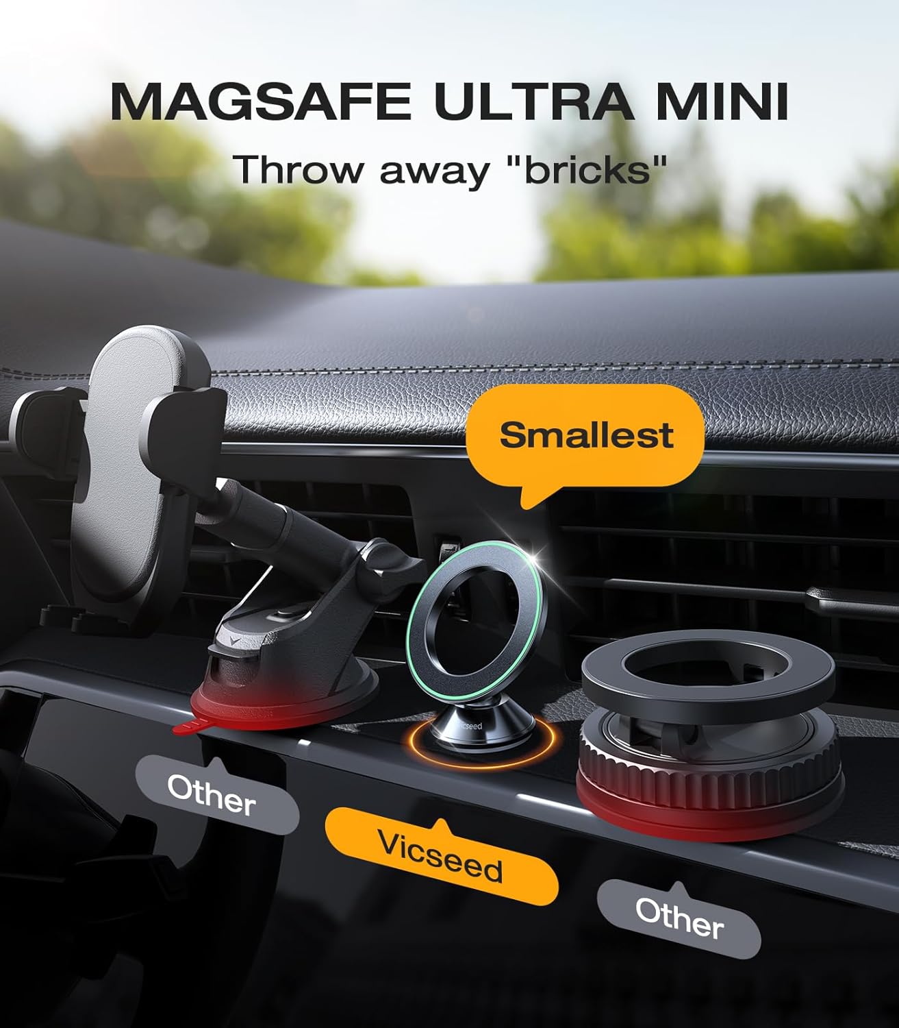 Thumbnail 1 de VICSEED 2025 MagSafe Car Mount 20 magnets