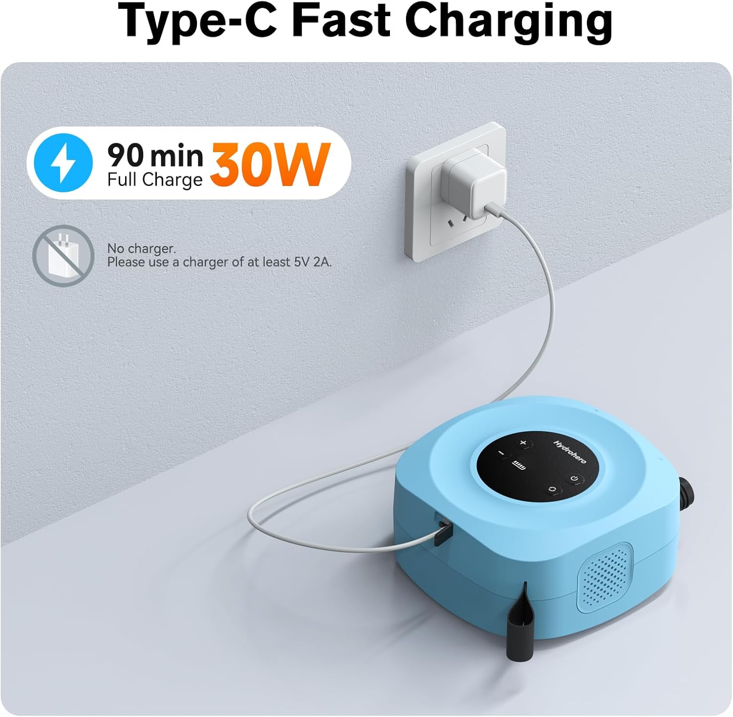 Thumbnail 6 de Hydrohero Electric Paddle Board Pump: Rechargeable 20 PSI Dual-Stage Inflation with Auto-Off
