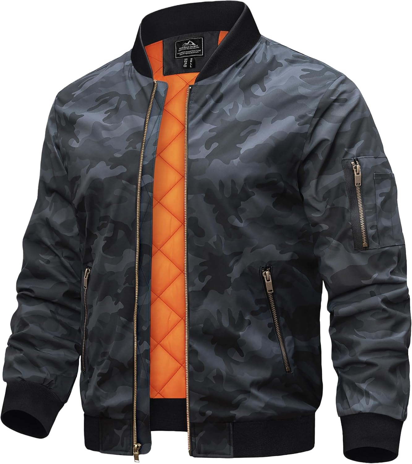 Thumbnail 6 de TACVASEN bomber uomo con zip