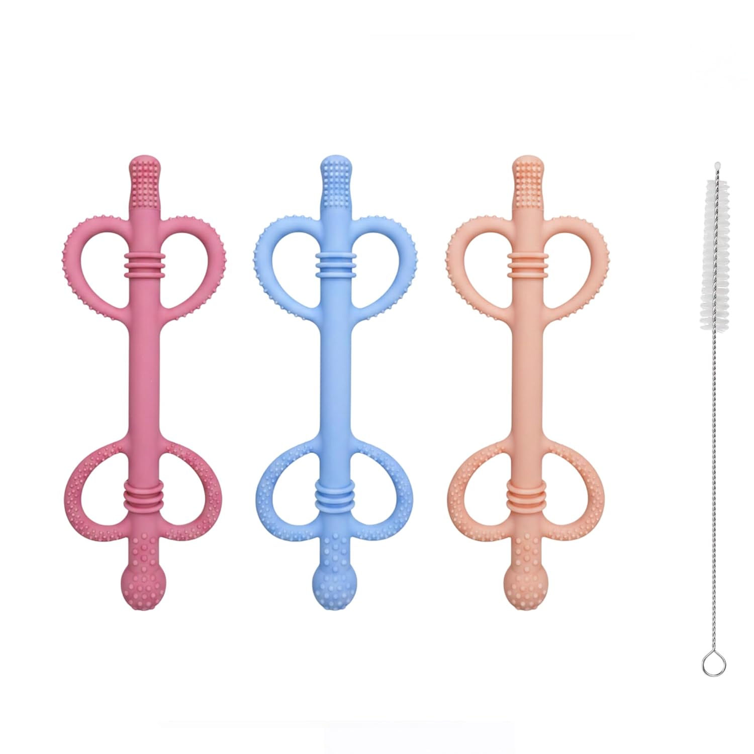 Detalle de MACLUD Silicone Teething Tubes, 3-Pack