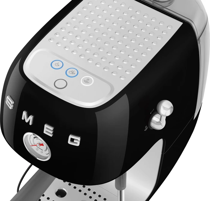 Thumbnail 13 de SMEG ECF03BLEU Schwarz: kompakte Dampflanze für cremigen Cappuccino und Latte Art