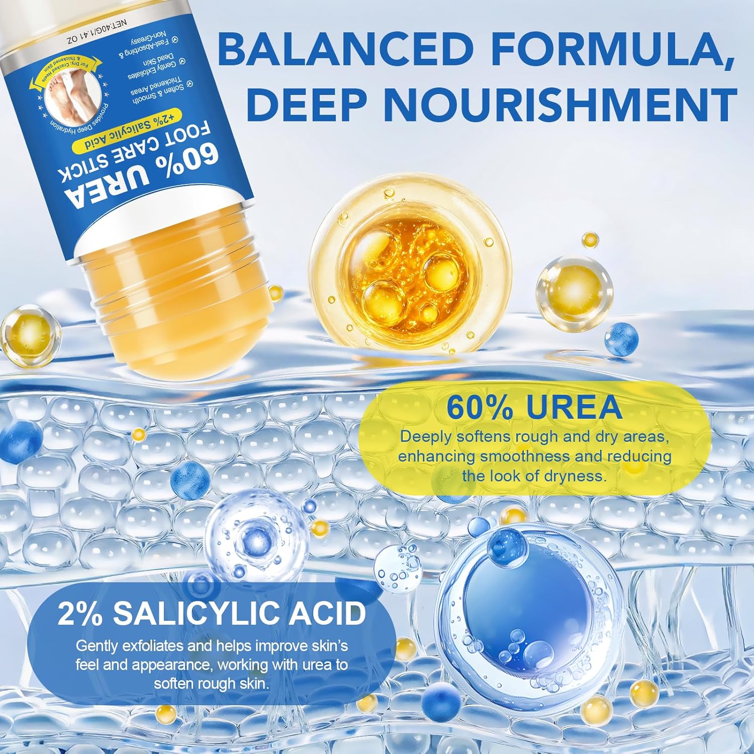 Thumbnail 3 de Crema piedi urea 60% + acido salicílico 2% – 40 g (2 pezzi): cura profonda per talloni screpolati