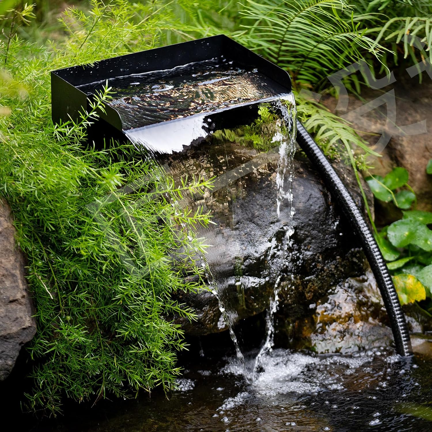 Thumbnail 4 de Biling Pond Waterfall Spillway Kit with Pump (300mm / 12.2in) – DIY waterfall weir box with 40W 660 GPH pump