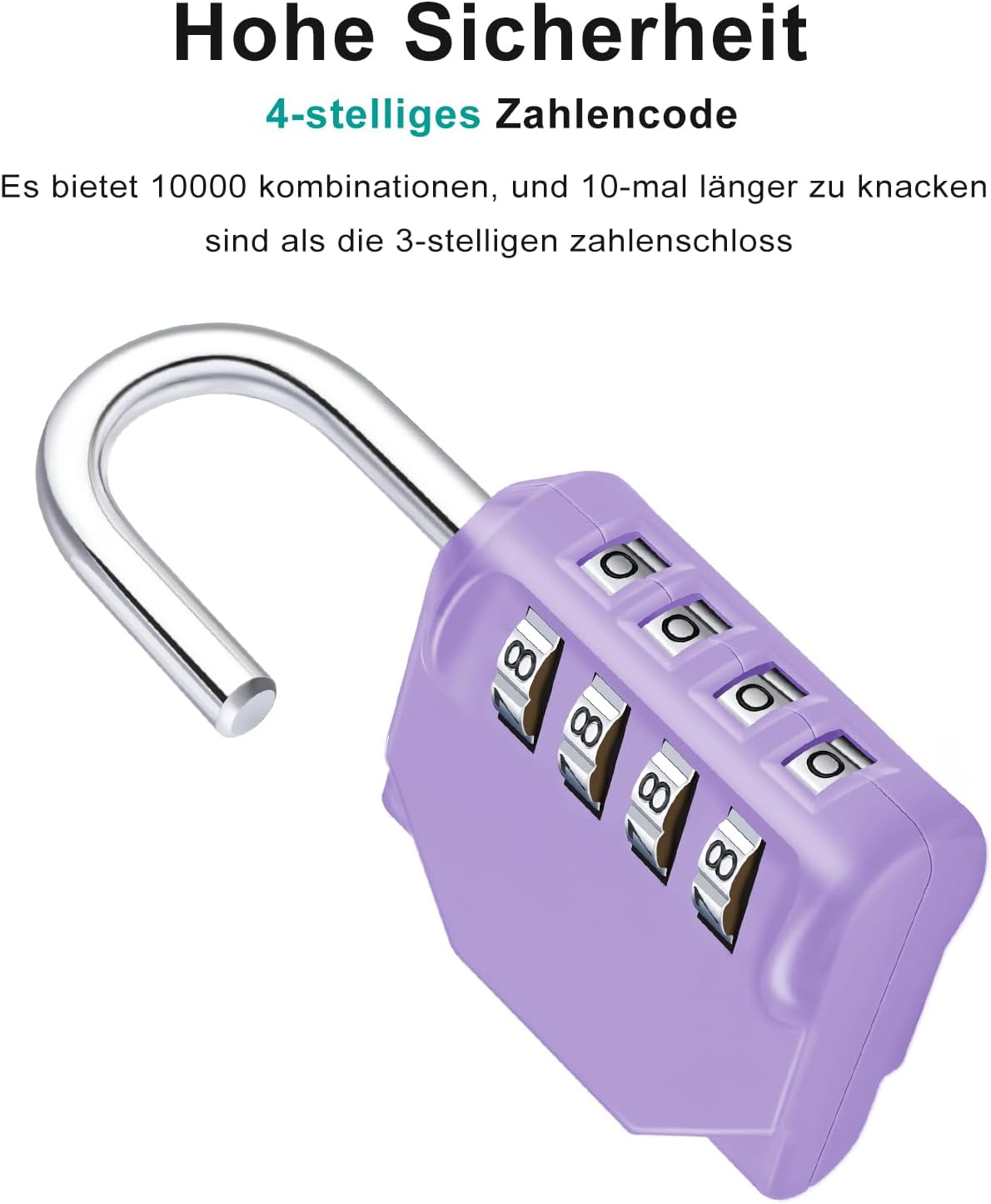 Thumbnail 1 de ZHEGE Zahlenschloss 4-stellig mit Zahlencode