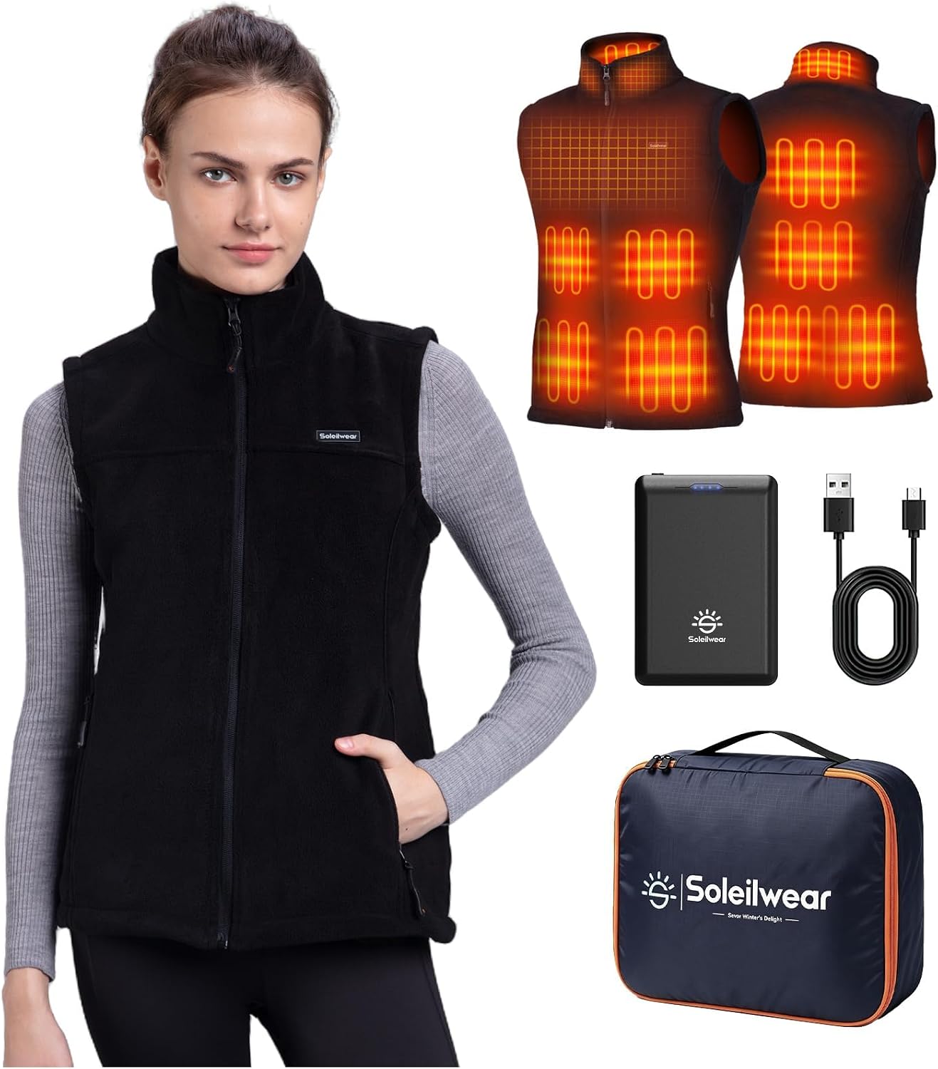 Detalle de Soleilwear Heated Vest 9-Zone