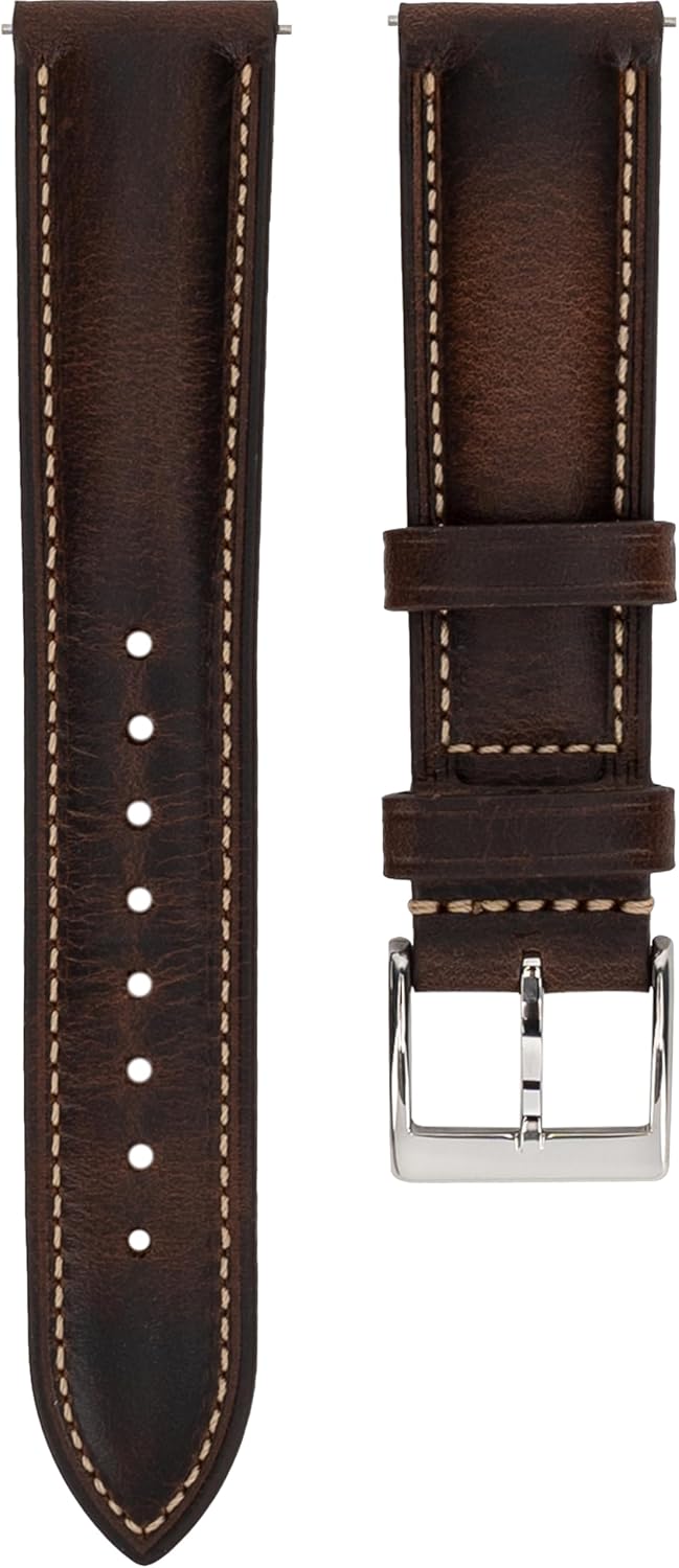 Thumbnail 1 de Gomvadr Quick Release Lederarmband – Vintage Öl gegerbt, 16–24 mm, für Herren & Damen