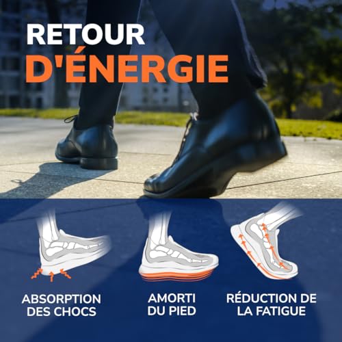 Detalle de Dr. Scholl’s Semelles Orthopédiques Advanced – Aides à la voûte et au soutien pour chaussures de travail (43,5–44), jusqu’à 150 kg