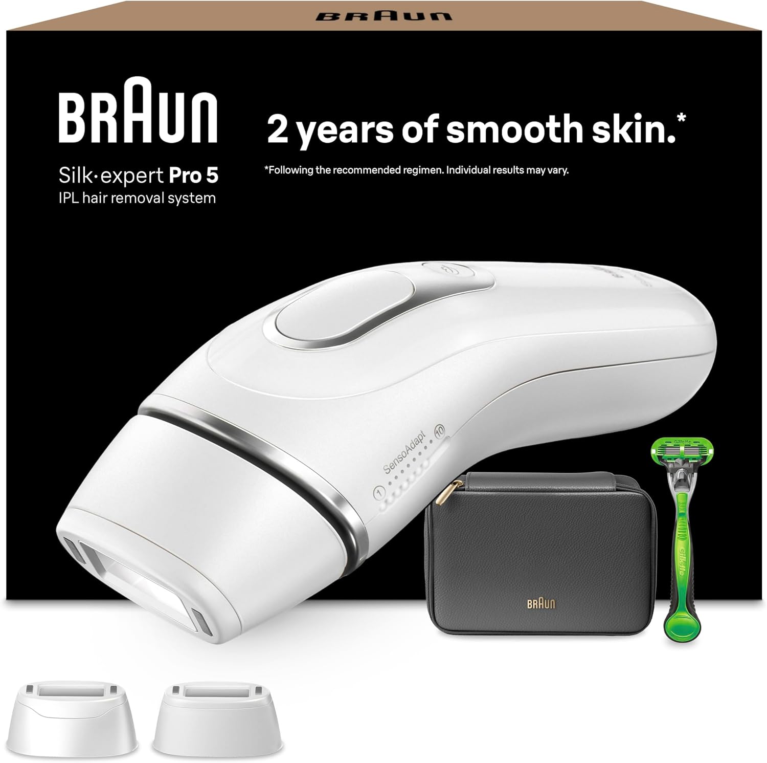 Detalle de Braun Silk·expert Pro 5 épilateur lumière pulsée, résultats en 2 séances ⚕