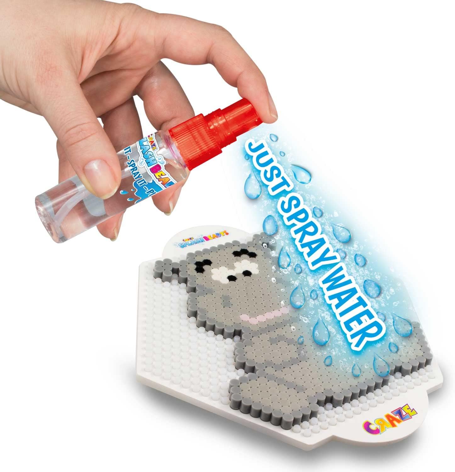 Detalle 2 de CRAZE Splash Beadys 11485 påfyllningspärlor, gula, 400 st