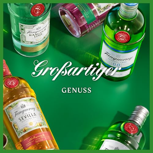 Detalle de Tanqueray London Dry Gin – aromatischer 4-fach destillierter Gin, 43,1% vol, 1000 ml
