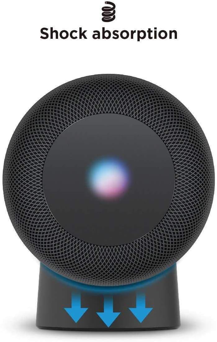 Thumbnail 3 de elago Supporto per HomePod compatibile con HomePod 2 e HomePod 1 (silicone) con forma d’onda LED visibile
