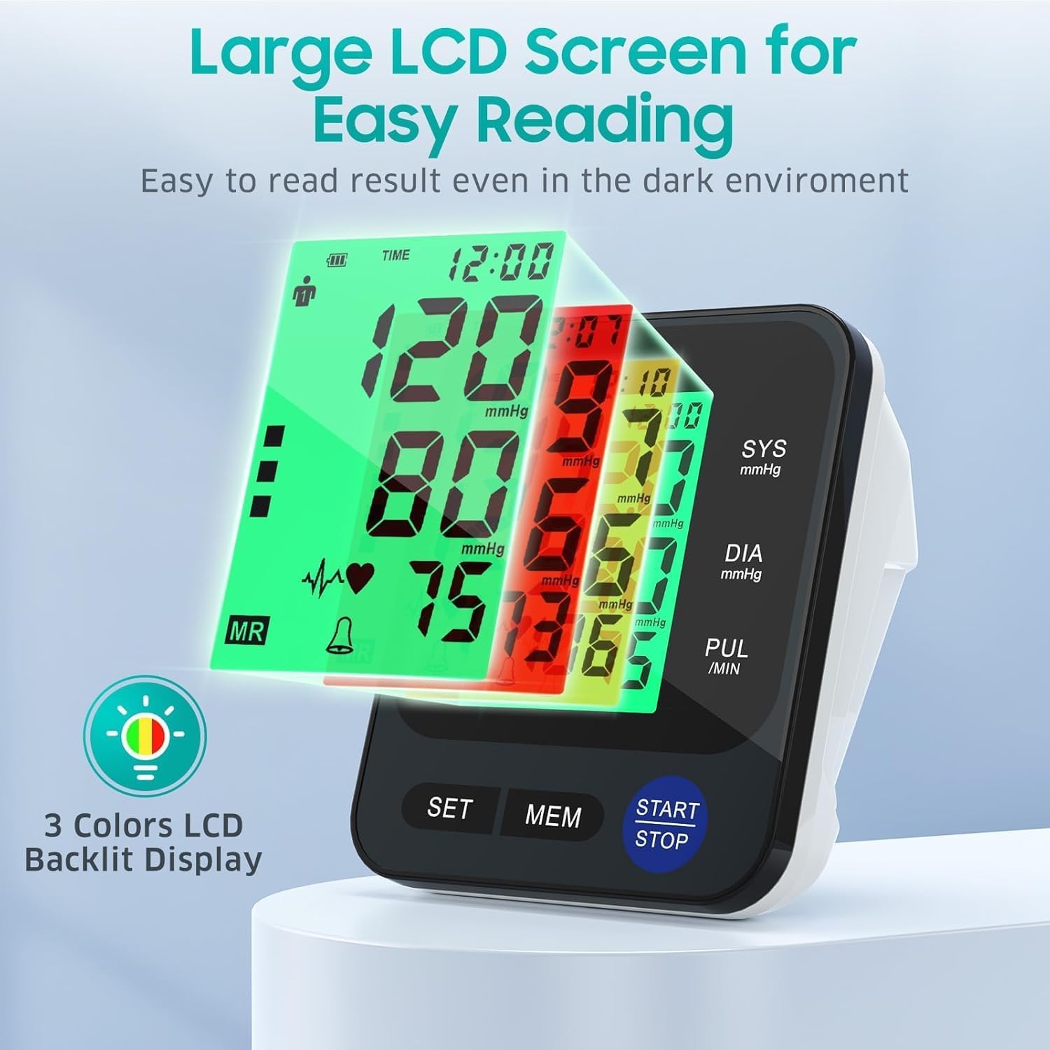 Thumbnail 3 de Automatic Blood Pressure Monitor with 22–42 cm Cuff