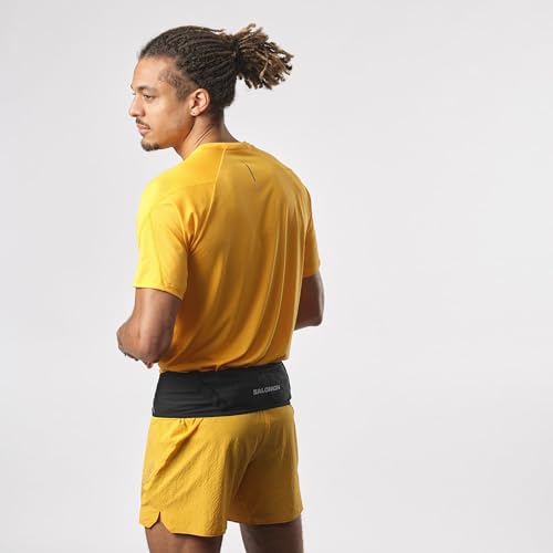 Detalle de Salomon Pulse Belt-Black: cintura da corsa leggera con tasche portaoggetti