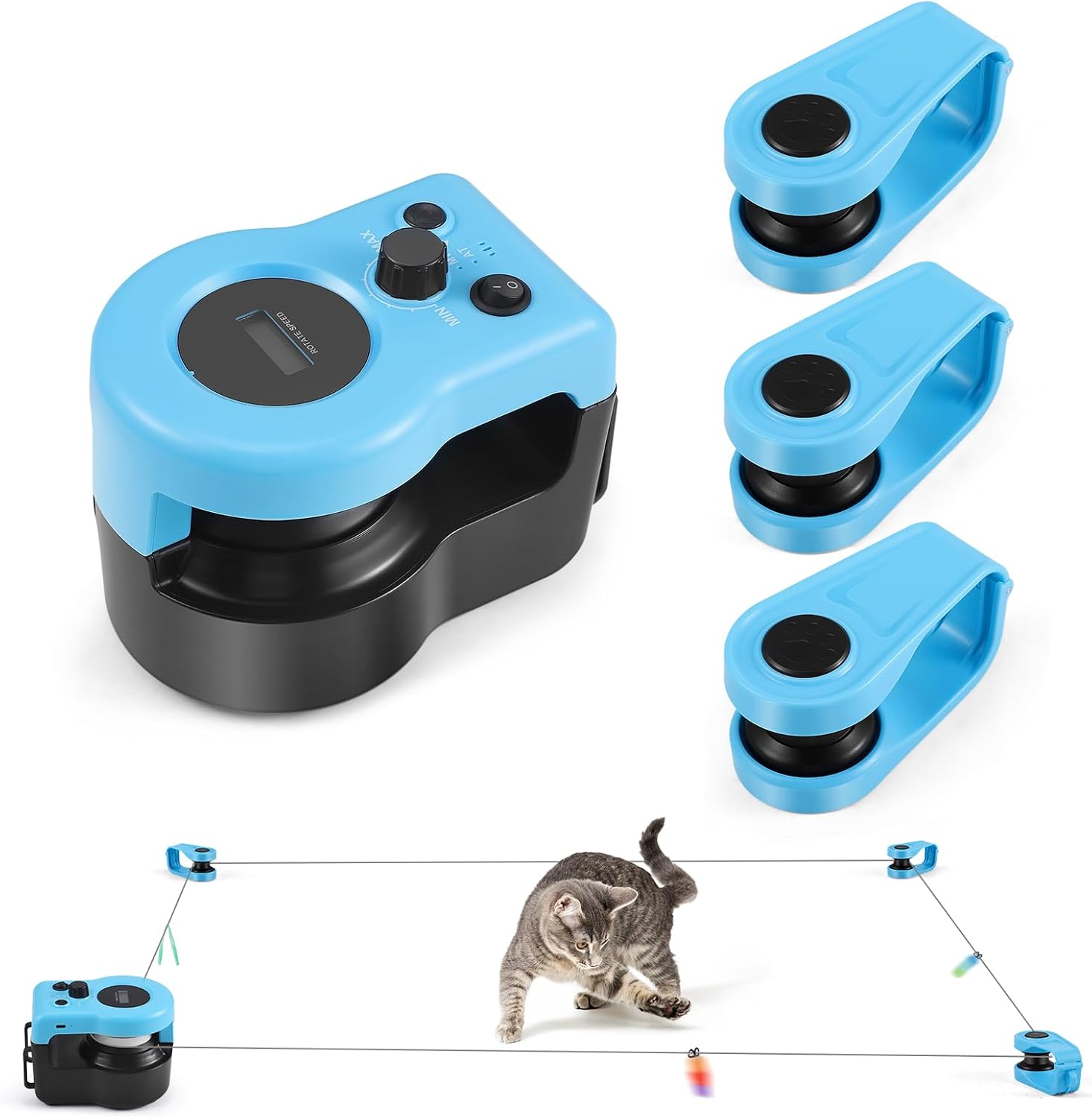 Detalle de Katzenspielzeug GJCrafts Katzenspielband