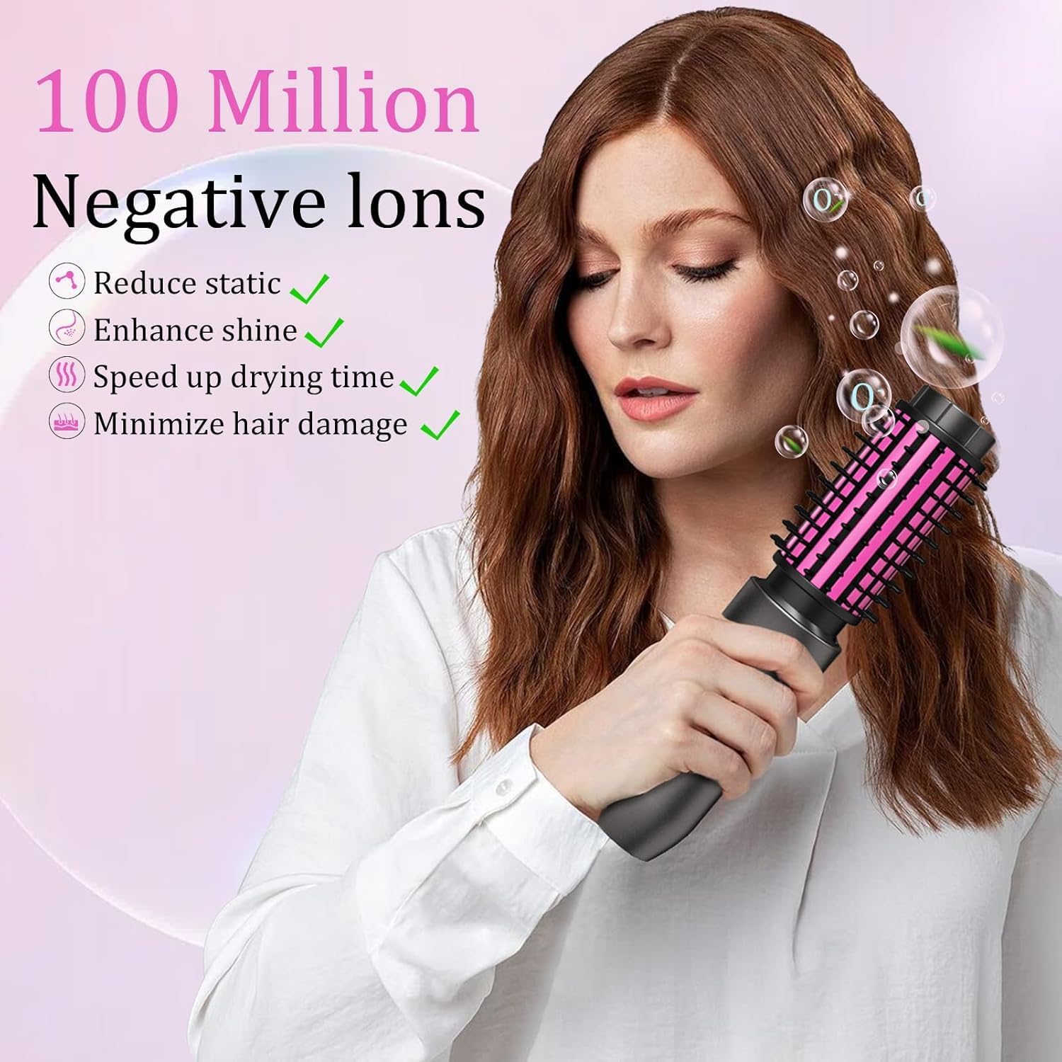 Thumbnail 3 de Jooayou Cordless Hot Brush: 2-in-1 Hair Curler and Straightener Brush