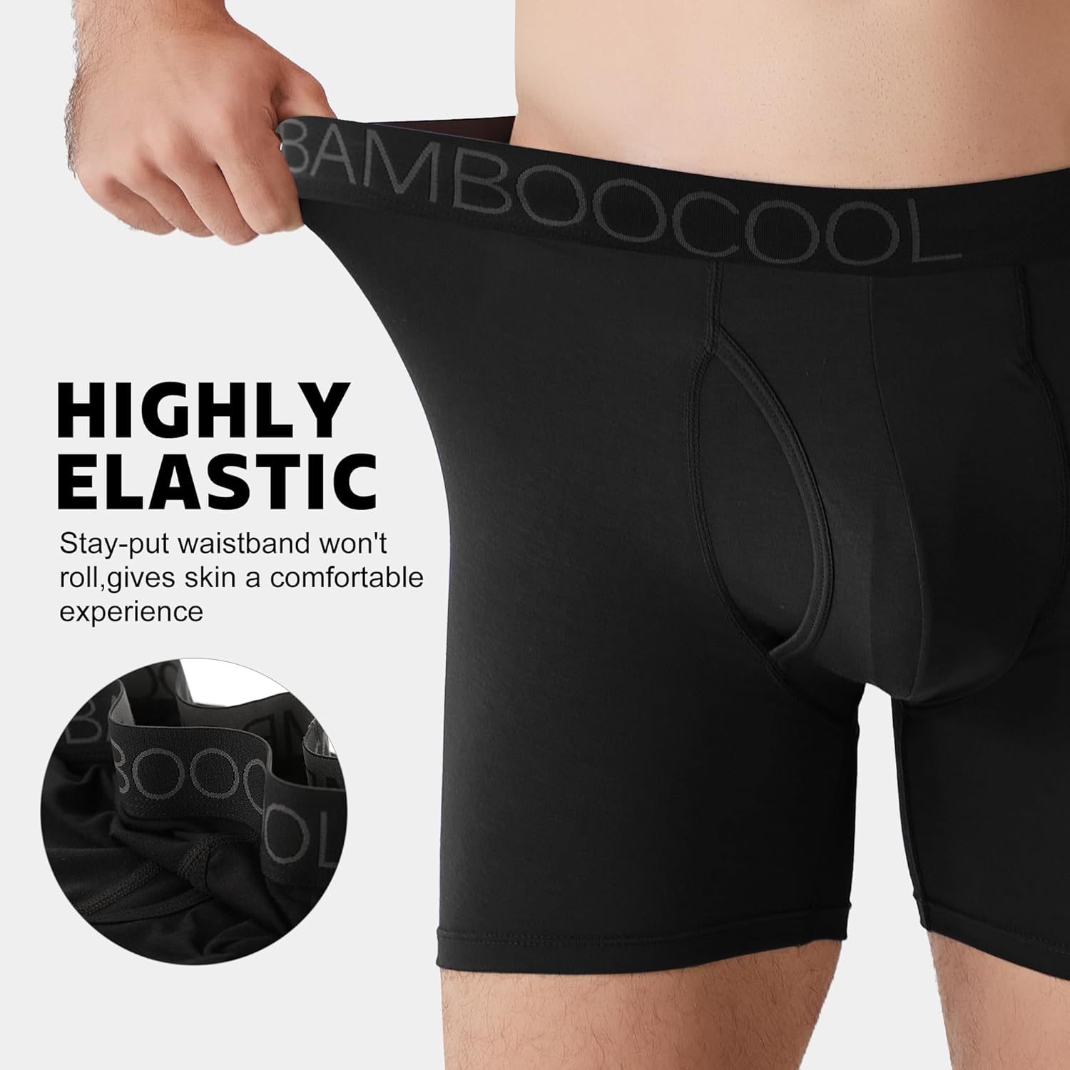 Thumbnail 1 de BAMBOO COOL Men’s Breathable Boxer Briefs 6-Pack with Comfortsoft