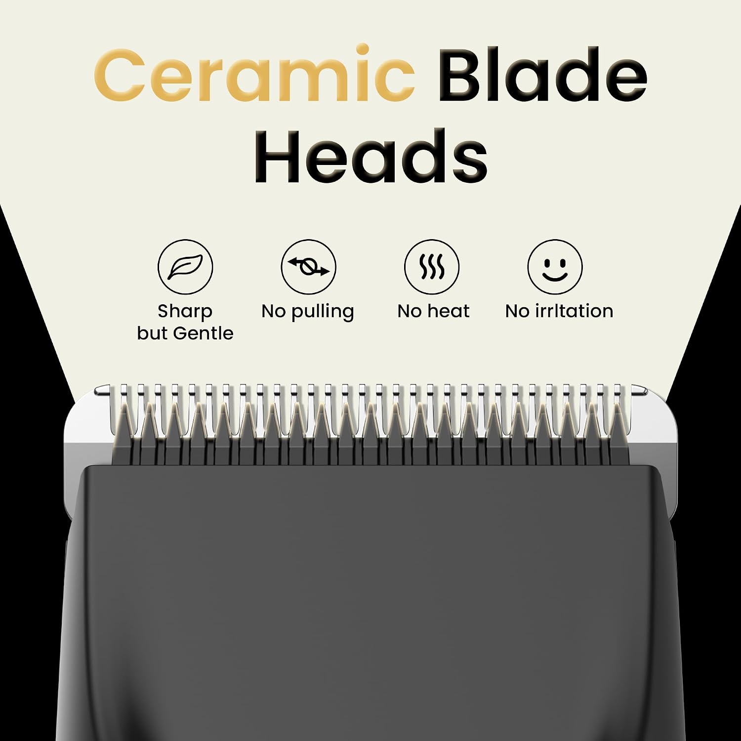 Thumbnail 2 de Groin & Body Hair Trimmer for Men – Electric Shaver for Pubic, Groin, Chest, Legs with LED & Ceramic Blade Heads
