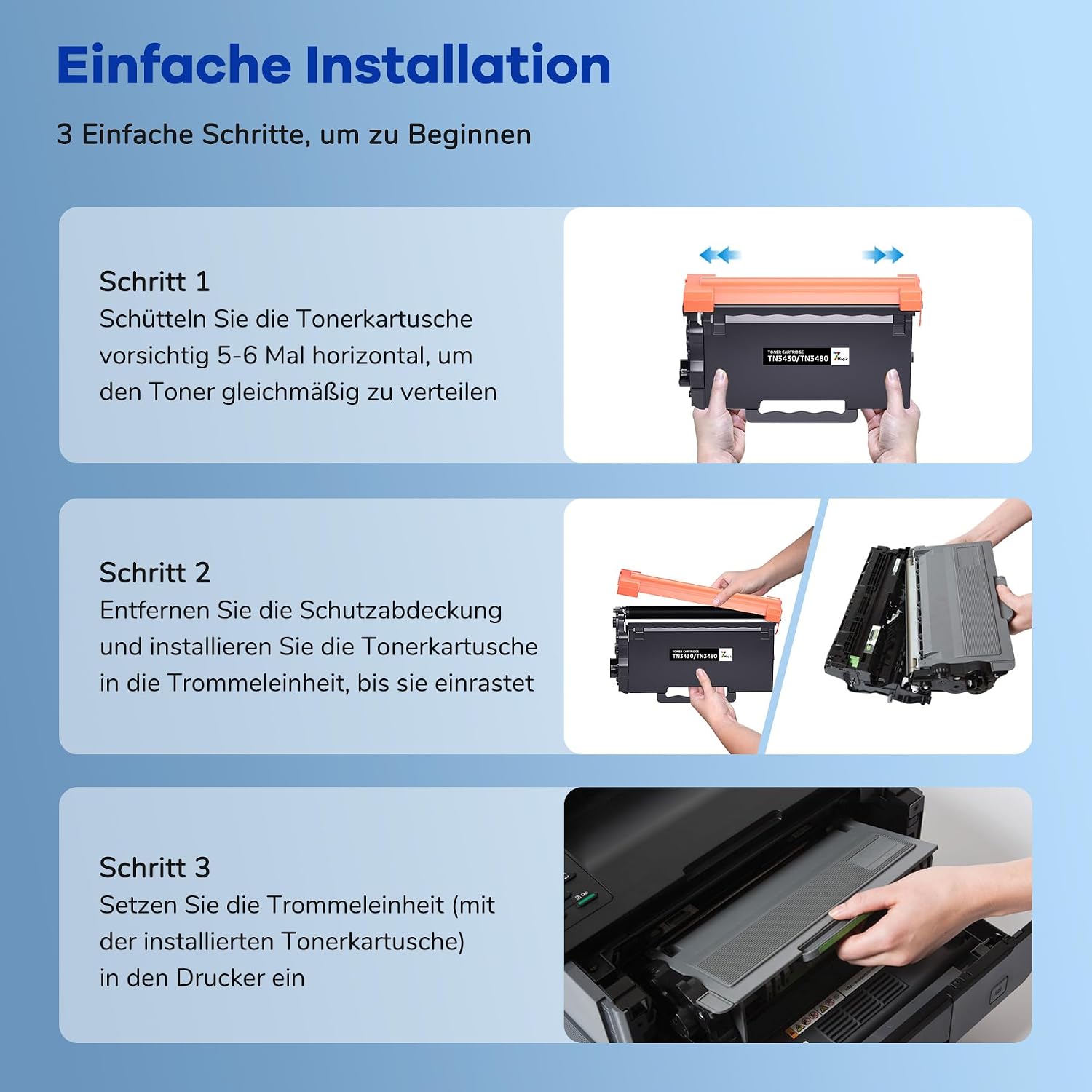 Detalle 2 de TN3480 TN3430 kompatibler Brother Toner 8000 S